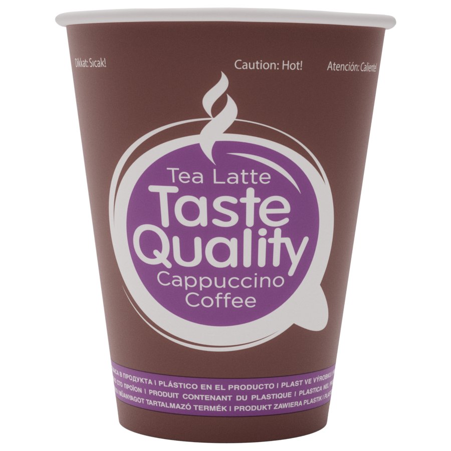 Tek kullanımlık karton bardak "Taste Quality" 12 oz (300 ml)