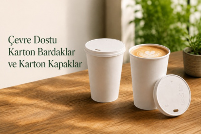 Çevre Dostu Karton Bardaklar ve Karton Kapaklar