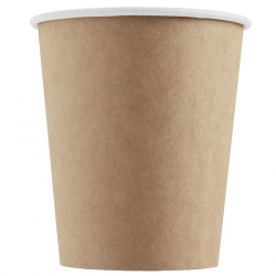 HB80-280-101695 Tek kullanımlık karton bardak kraft 8 oz (250 ml)
