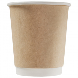 DW80-280-109028 Tek kullanımlık çift duvarlı karton bardak kraft 8 oz (250 ml)