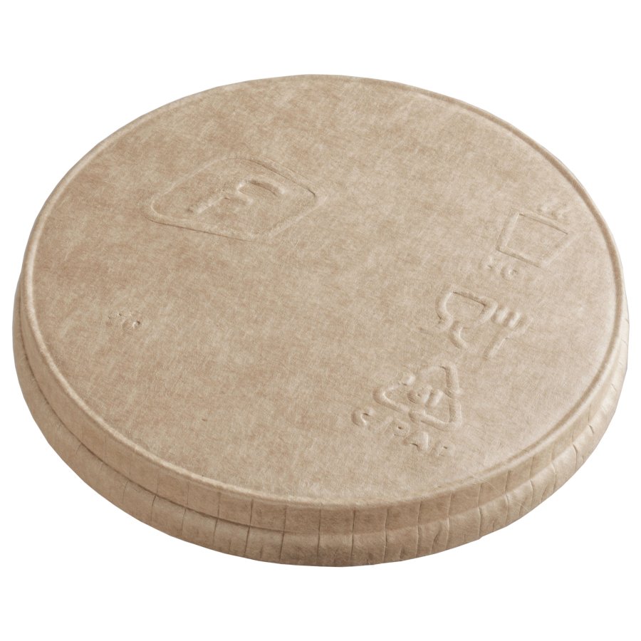 Deliksiz karton kapak d90 mm, kraft