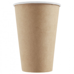 HB90-530-101698 Tek kullanımlık karton bardak kraft 16 oz (400 ml)